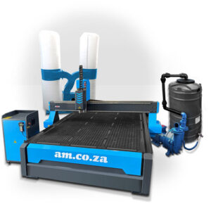 R-2030K/55: EasyRoute 380V High Z-300mm 2050x3050mm PVC Clampable Vacuum CNC Router, 5.5kW High-Torque Water-Cooled Spindle & Stepper Motors,, Vacuum Pump & Dust Collector Full Package