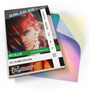 V-LABEL/HOLO/A4L: ECOLine Laser-A4 100 Sheets Waterproof Adhesive Paper ( Hologram A4/Laser)